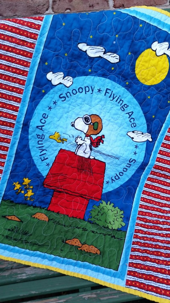 Snoopy Crib Quilt Blanket Snoopy Nursery Bedding Woodstock