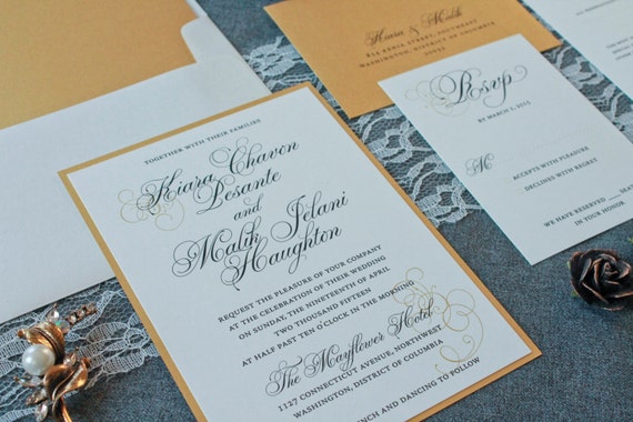 Traditional Wedding Invitations Formal Invitations Classic