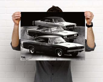 1968 Muscle Cars TorqueMonsters Poster