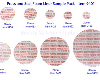 Press and Seal Foam Liners Tamper Proof Beauty Container Sealer Assortment Pack - 9401 | FREE US shipping
