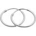 Sterling Silver Genuine .925 Endless Hoop Earrings 24mm Size