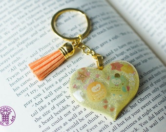 Cute Owls Glittery Key Chain