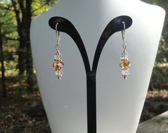Swarovski and Sterling Silver Earrings