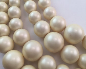 Vintage Four Strand Faux Pearl Necklace Classic Design, free shipping, SHIPS FREE