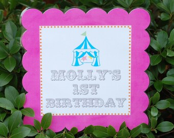 The CIRCUS-CARNIVAL COLLECTION - Coordinate Lawn Sign from Mary Had a Little Party
