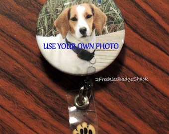 PERSONAL PIC Badge Reel, Your Photo, Custom order pic, Kids, GKids, Sister/Brother, Husband/Wife, GParents, Pets, Relatives, Special Friend