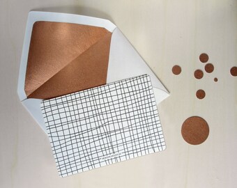 Map» black & white «/ / checked / / with envelope.