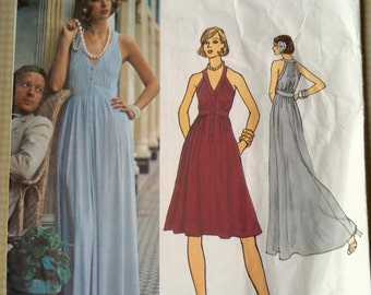 Vogue Couturier Design Pattern Jean Muir 2884 Misses' Evening Dress Size 12
