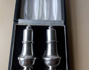 Boxed Set Of Silver Cruets