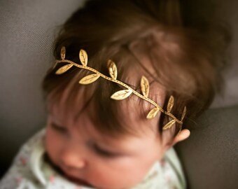 Handmade Gold Leaf Headband