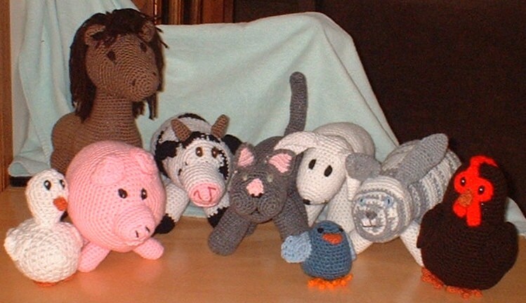 stuffed farm animals