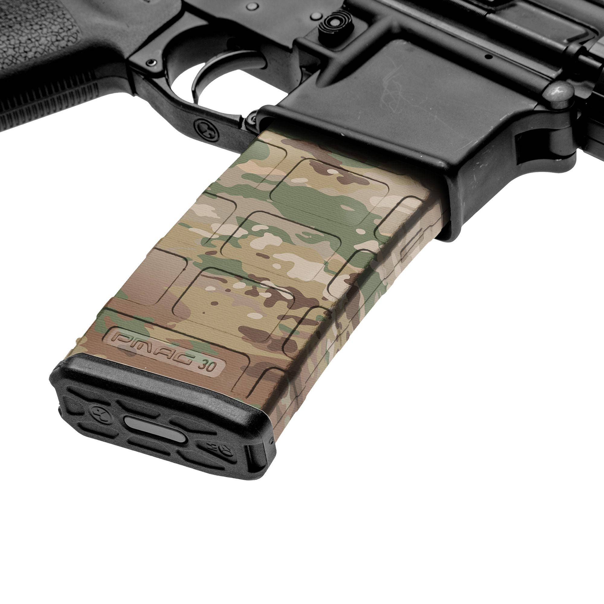 GunSkins AR15 Mag Skin Camouflage Wrap 3 Pack Military
