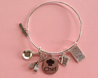 Chef...Bangle Charm Bracelet