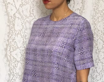 Vintage 80's purple skirt and top set