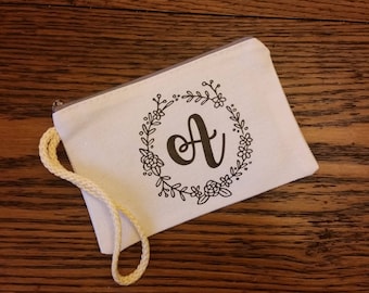 Personalized Zipper Wristlet