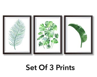 SET Of 3 Botanical Prints - Botanical Art Nature Print Botanical Illustration - Botanical Print Set Botanical Poster - Botanical Art Print