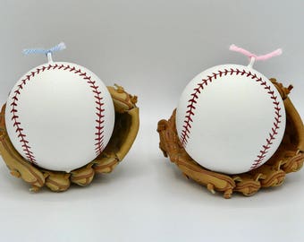 PREMIUM BASEBALLS Gender Reveal Baseball Pink & Blue Laces or Red Laces Ships Same Day