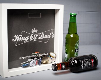 Beer Gift, Beer Cap Bottle Top Collector, Brother, Uncle or Grandad Gift. Personalised Fathers Day Gift