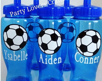 SOCCER GIFT, Soccer team gift, Soccer birthday party favor, Soccer water bottle, Soccer Personalized water bottle, Team gifts