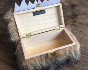 Brown Furry Monster Trinket Box