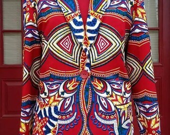 Ladies African Wax Print Blazer- Made-to-Measure - Custom Made~You Choose The Print