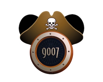 Porthole Mickey Ears | Pirate Mickey | Disney Cruise Magnet | Instant Download