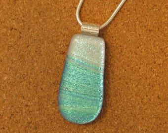 Dichroic Pendant - Dichroic Jewelry - Dichroic Necklace - Fused Glass Pendant - Fused Glass Necklace - Fused Glass Jewelry - Glass Pendant