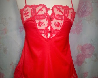 Red teddy- 70's vintage