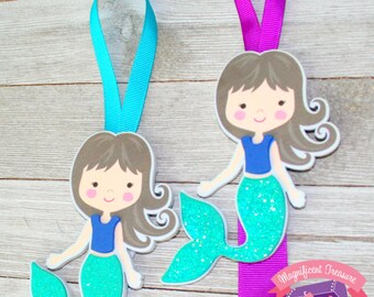 Mermaid Hair Bow Holder - Mermaid Hairbow Organizer - Mermaid Hair Clip Storage - Bow Hanger - Hair Bow Storage - Hair Clip Ribbon