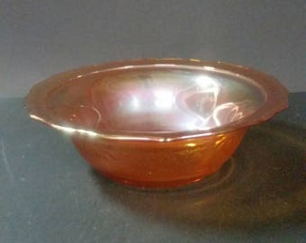 Carnival glass bowl. Marigold. 8 inch