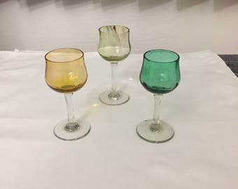 Vintage Shot Glasses, Vintage Barware, Vintage Glasses, Retro Shot Glasses, Bar Glasses, Drinking Glasses, Shot Glasses Set