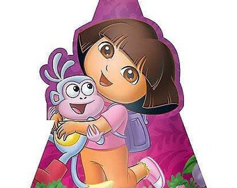 Girls ''Flower Adventure'' Cone Hats 8ct