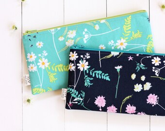 Zipper Pouch, Pencil Pouch, Floral, Pencil Case, Make Up Bag, Zipper Bag, Floral Fashion, College, School Supplies, Teens, Women, Organize