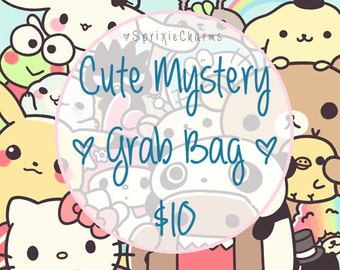 Cute Kawaii Mystery Grab Bag / Bag Filled with Cuteness and Kawaiiness / Stationery Grab Bag / Stationary Grab Bag / Kawaii Stationery Bag