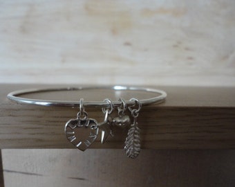 I Can. I will Mixed Charm Bangle