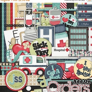 On Sale 50% Off Doctors Orders Add On Digital Scrapbook Kit - Digital Scrapbooking