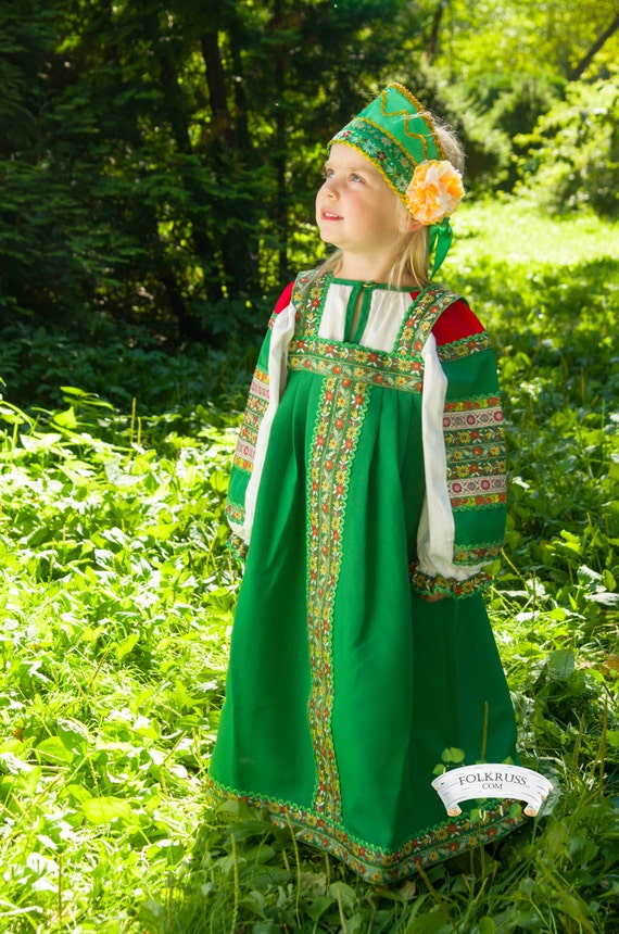 Russische slawische Tracht Dunjascha für Mädchen historischen