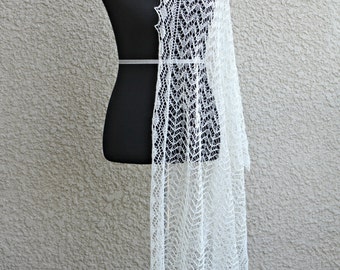 Wedding shawl, lace stole, knit wedding shawl, lace wedding shawl, bridal shawl, gift for her