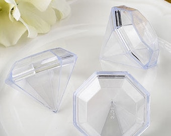 48 Diamond-Shaped Favor Boxes - Set of 48