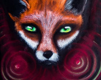 The Fox spirit - print 18 x 18 cm