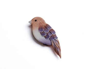 Bird Brooch pin, Handmade Bird jewellery, Bird lover gift, Cute handmade bird, Bird brooch pin, Birdy Brooch, Handmade gift, Small Present