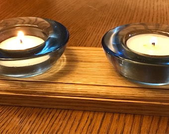 Wooden Tealight Holder, Candle Holder