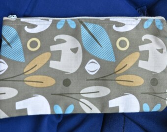 Wallet or pencil case "Elephantasie" coton