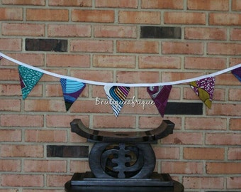 Bunting Banner - Fabric Banner - Fabric Garland - Fabric Bunting - Fabric Flags - Fabric Flag Banner - Fabric Flag Garland