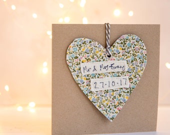 Personalised Wedding Card, Personalised Engagement Card, Made To Order Marriage Card, Special Wedding Anniversary Card