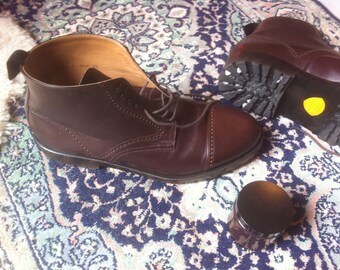 Hand-crafted Boots-classic wood nailed in Gr. 8.5 (Burgol)