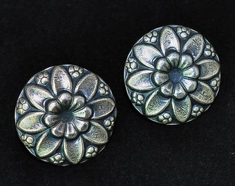 925 Sterling Silver Jewelry Embossed Antique Design E293