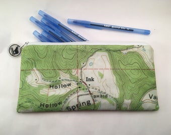 Map. Pencil Case. Cloth. Zipper Pouch. Ink. Lead.