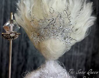 Snow Queen White Silk Doll