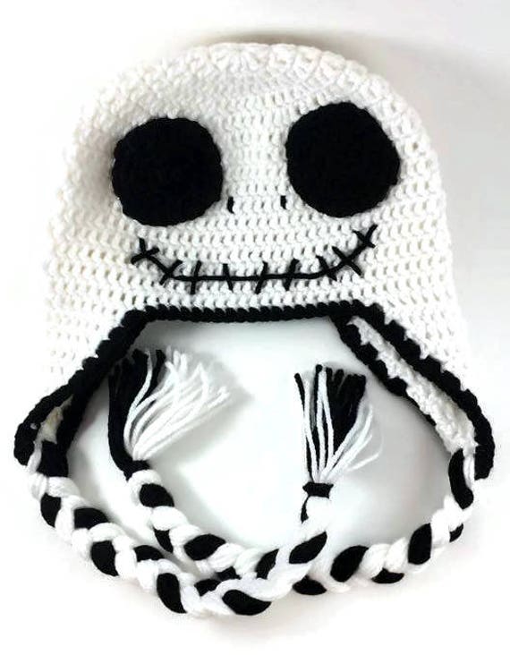 Jack Skellington Hat Crochet Hat Jack Skellington Nighmare